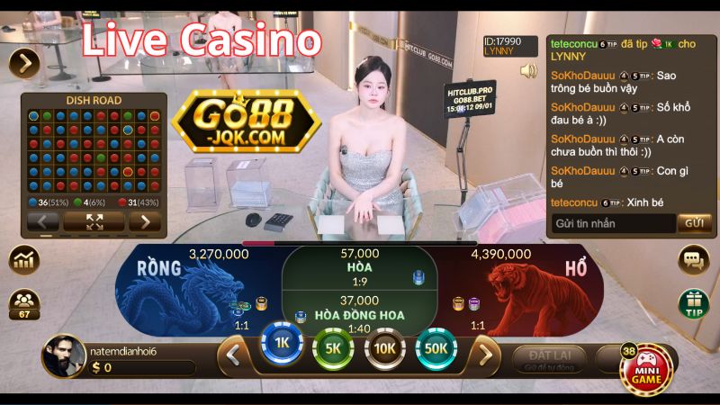 Giới thiệu về Sảnh Live Casino Go88
