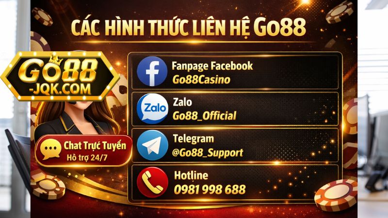 Các hình thức liên hệ Go88 hỗ trợ nhanh chóng Các hình thức liên hệ Go88 hỗ trợ nhanh chóng