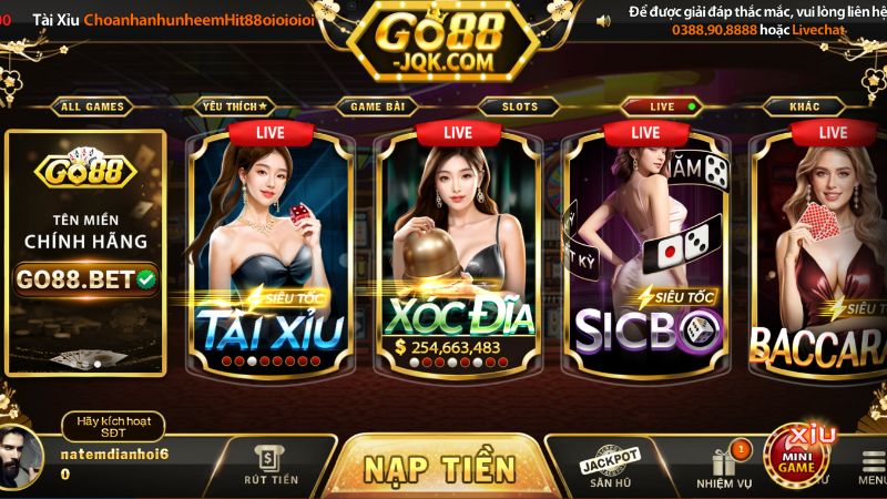 Cách Tham Gia Chơi Live Casino Go88