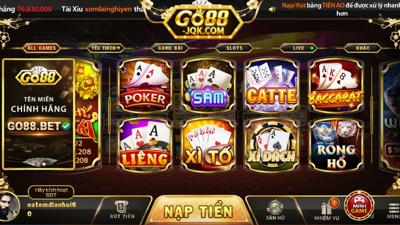 Hướng dẫn cách tham gia game bài đổi thưởng Go88 chi tiết Hướng dẫn cách tham gia game bài đổi thưởng Go88 chi tiết