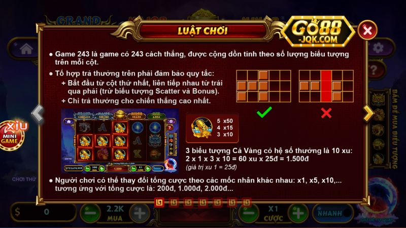 Luật Chơi Game Slot Go88 Chi Tiết
