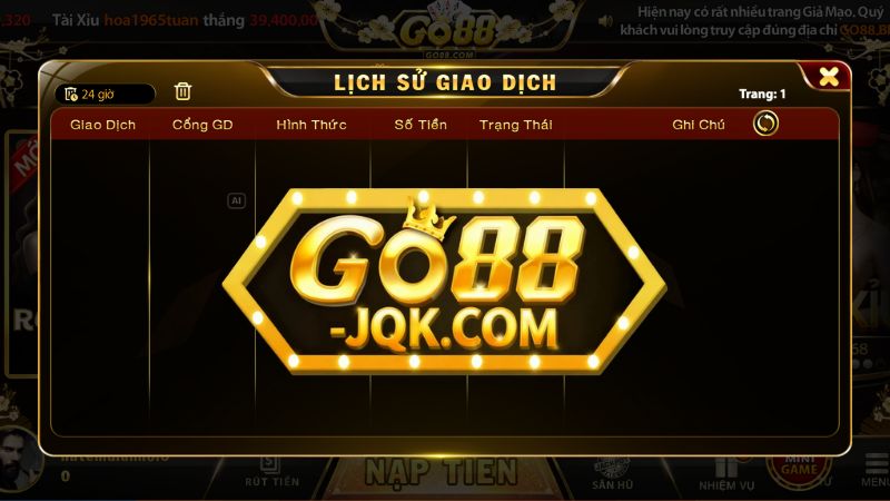 Những Lưu Ý Khi Thực Hiện Giao Dịch Tại Go88